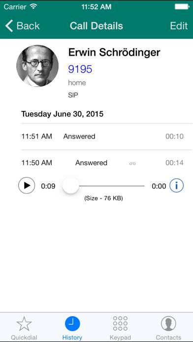 Acrobits Softphone Captura de pantalla de la aplicación #4