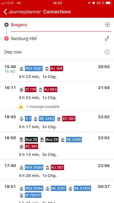 ÖBB Scotty App-Screenshot #2