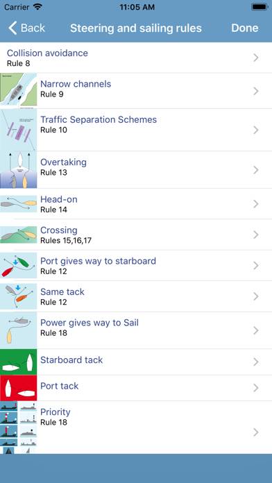 Marine Rules & Signals Captura de pantalla de la aplicación #4