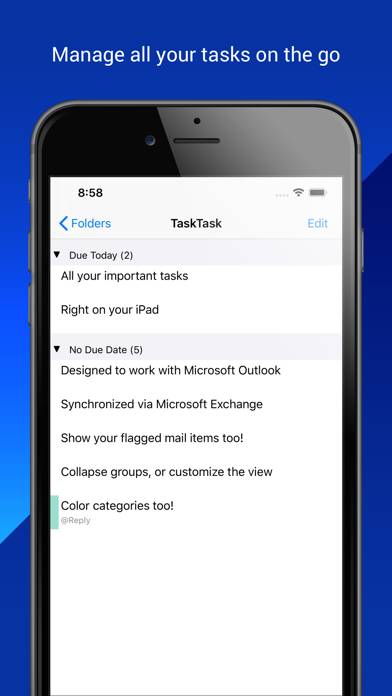 TaskTask for Outlook Tasks Capture d'écran de l'application #1
