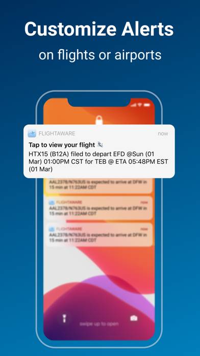 FlightAware Flight Tracker App screenshot