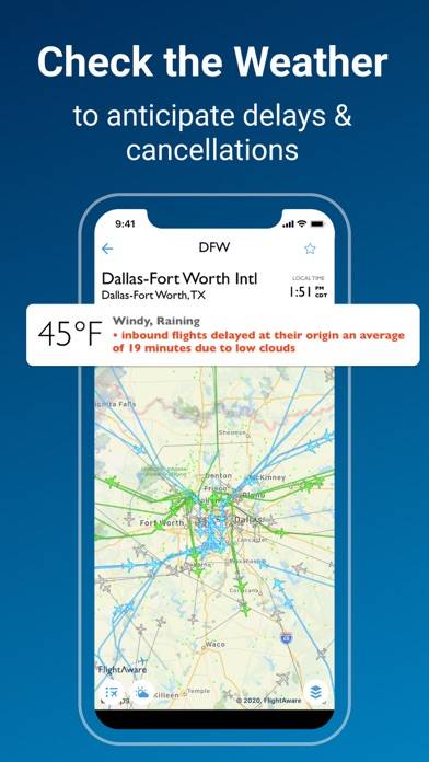 FlightAware Flight Tracker App screenshot