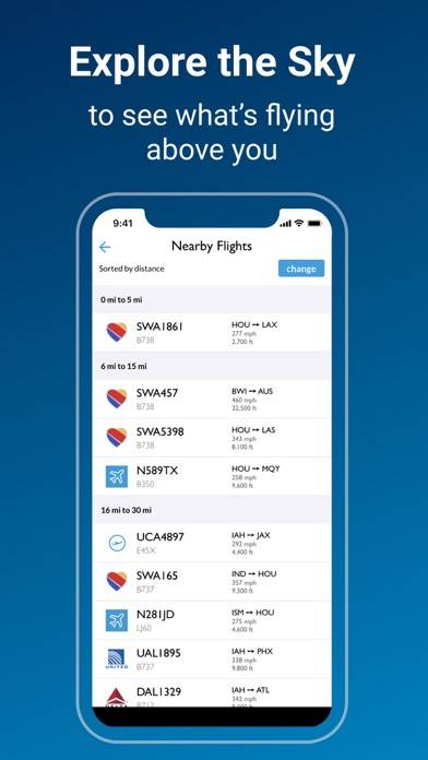 FlightAware Flight Tracker App screenshot