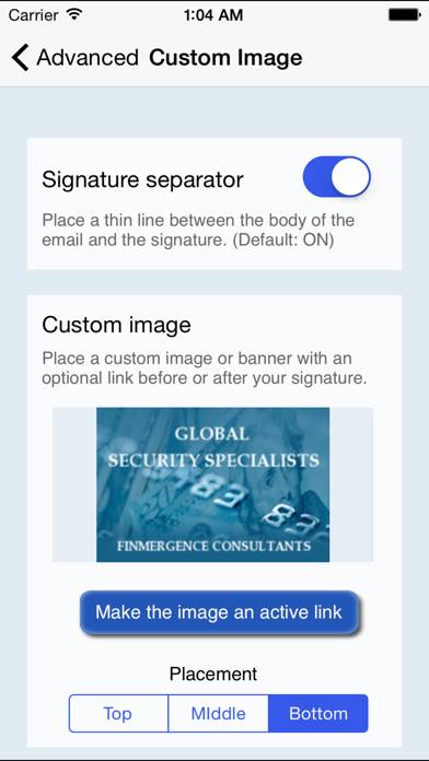 Email Signature Pro Captura de pantalla de la aplicación #5