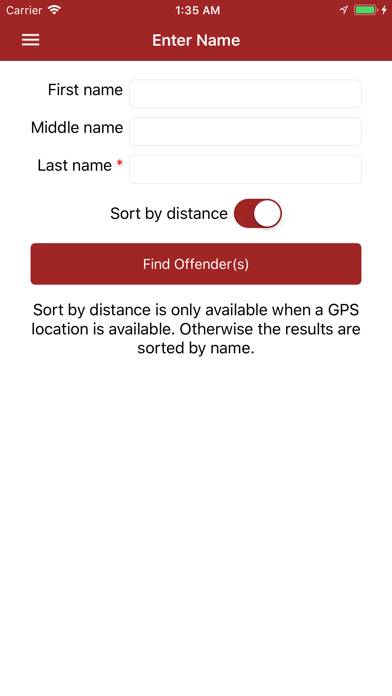 Offender Locator Capture d'écran de l'application #5