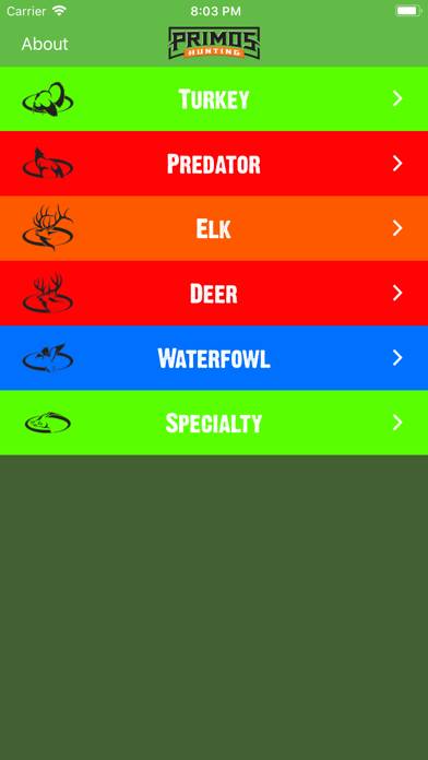 Primos Hunting Calls App screenshot #1