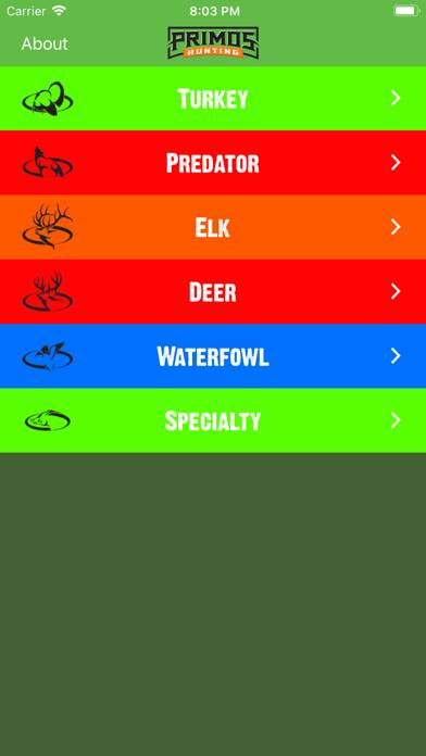 Primos Hunting Calls Uygulama ekran görüntüsü #1