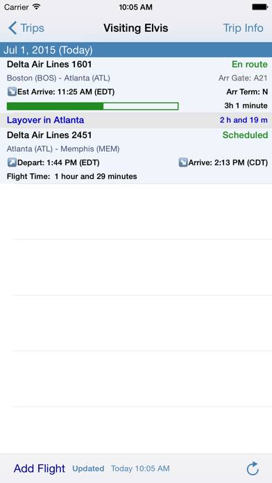 Flight Update Pro Captura de pantalla de la aplicación #2