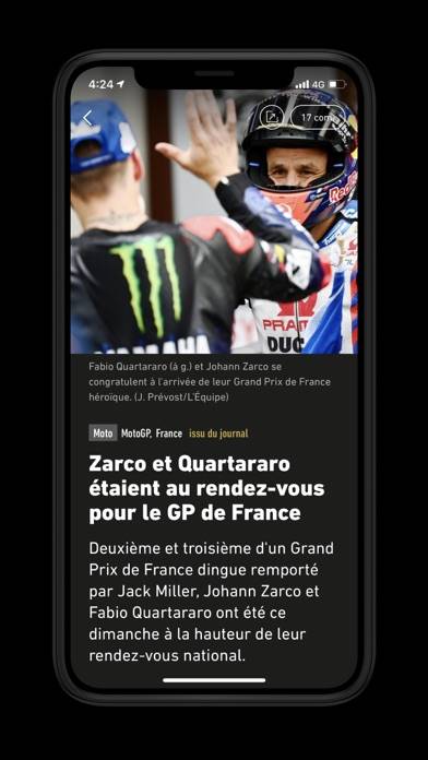 L’EQUIPE, sports en direct Capture d'écran de l'application #4