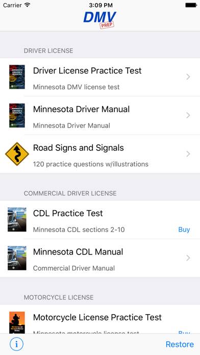 Minnesota DMV Test Prep App screenshot #1