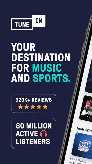 TuneIn Radio: Music & Sports Capture d'écran de l'application #1