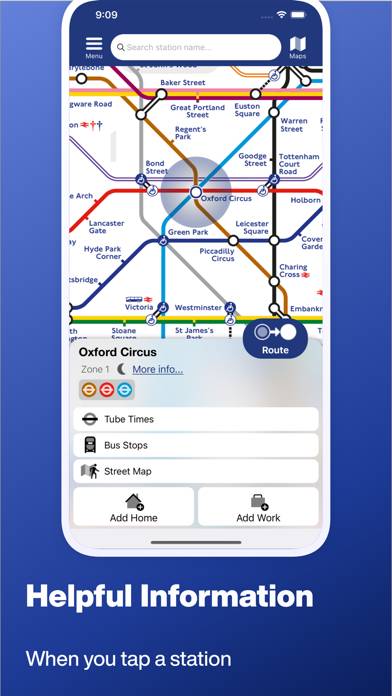 Tube Map Schermata dell'app