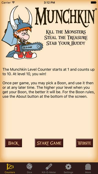Munchkin Level Counter App skärmdump #3