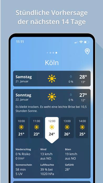 Wetter.de App-Screenshot #3