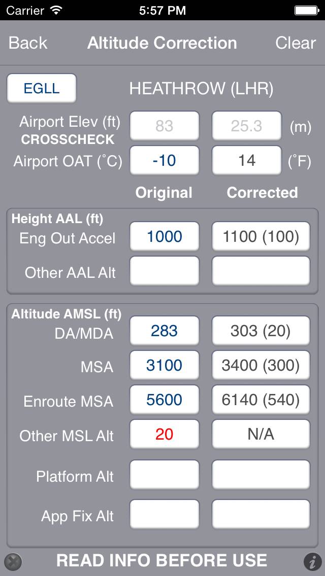 Snowtam App skärmdump #4