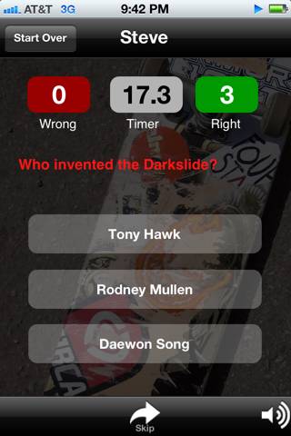 Skate Trivia immagine dello schermo