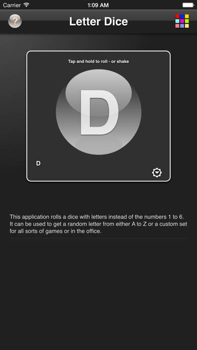 Letter Dice App skärmdump