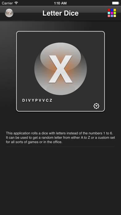Letter Dice skärmdump