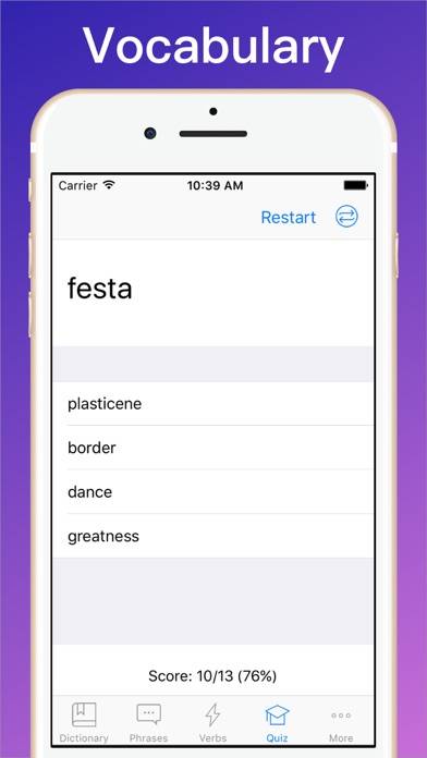 Italian Dictionary plus App skärmdump #5