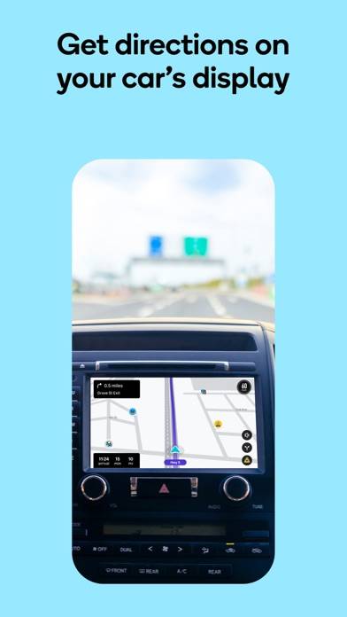 Waze Navigation und Verkehr App-Screenshot