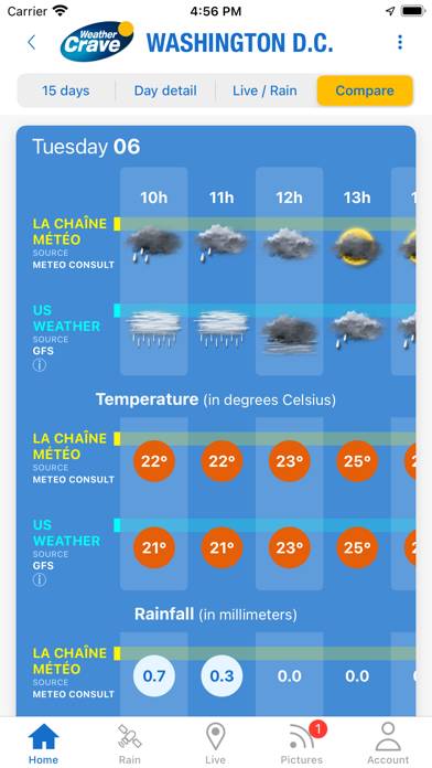 Weather Crave Capture d'écran de l'application #3