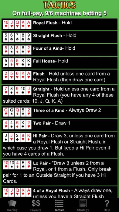 Video Poker Trainer App screenshot #2