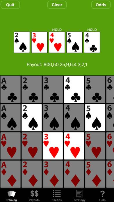 Video Poker Trainer Captura de pantalla de la aplicación #5