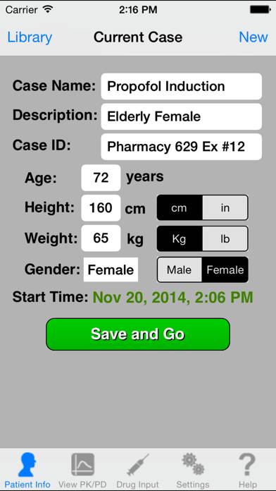 AnestAssist PK/PD Captura de pantalla de la aplicación #2