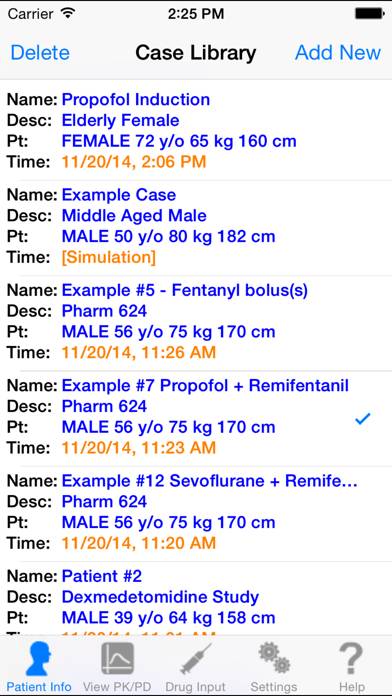 AnestAssist PK/PD Captura de pantalla de la aplicación #5
