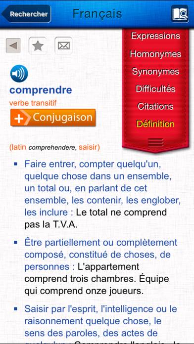 Dictionnaire de français Capture d'écran de l'application #3