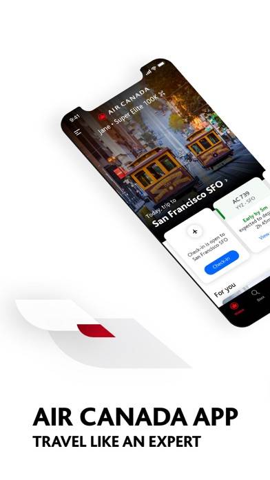 Air Canada plus Aeroplan App screenshot
