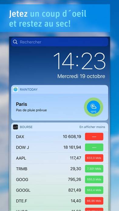 RainToday App-Screenshot