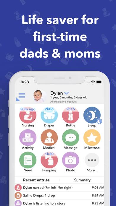 Baby Connect: Newborn Tracker Schermata dell'app #1