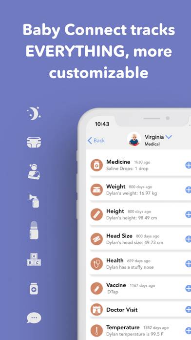 Baby Connect: Newborn Tracker Schermata dell'app #2