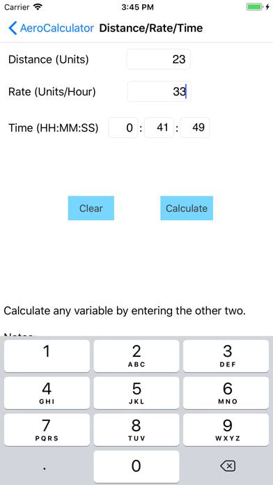 AeroCalculator Schermata dell'app #5