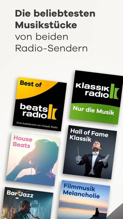 Beats Radio & Klassik Radio App-Screenshot