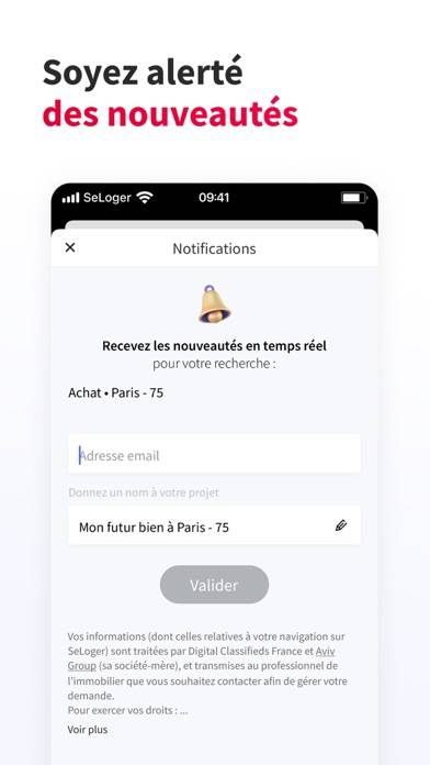 SeLoger annonces immobilières App screenshot