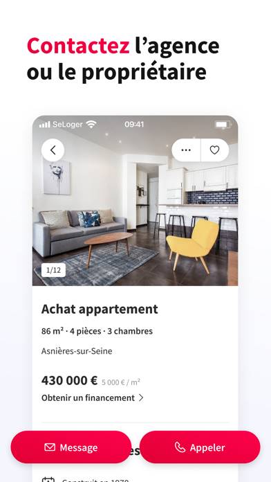 SeLoger annonces immobilières Capture d'écran de l'application #4