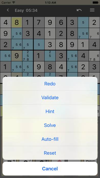 Sudoku Premium Captura de pantalla de la aplicación #4