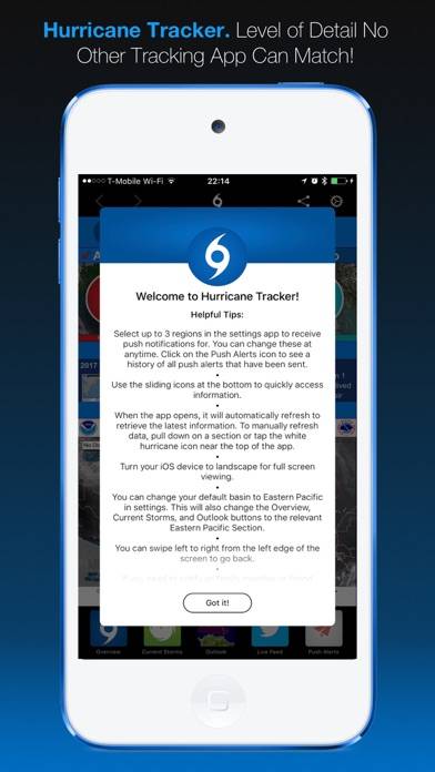 Hurricane Tracker Captura de pantalla de la aplicación #5