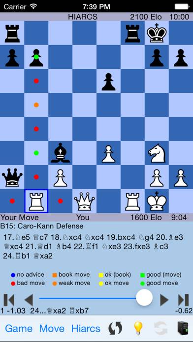 HIARCS Chess App skärmdump #3