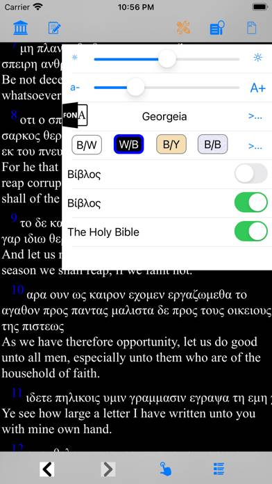 Βίβλος(άγια γραφή)(Greek Bible Schermata dell'app #2