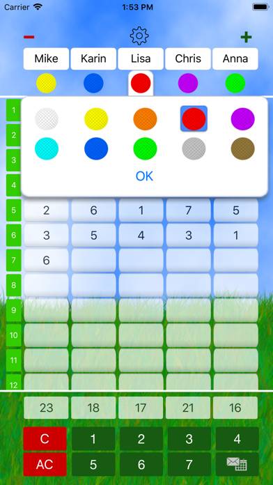 Mini Golf Score Card App-Screenshot #2