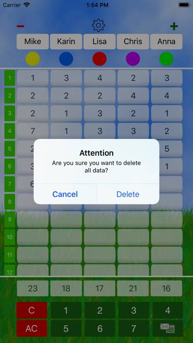Mini Golf Score Card App-Screenshot #5