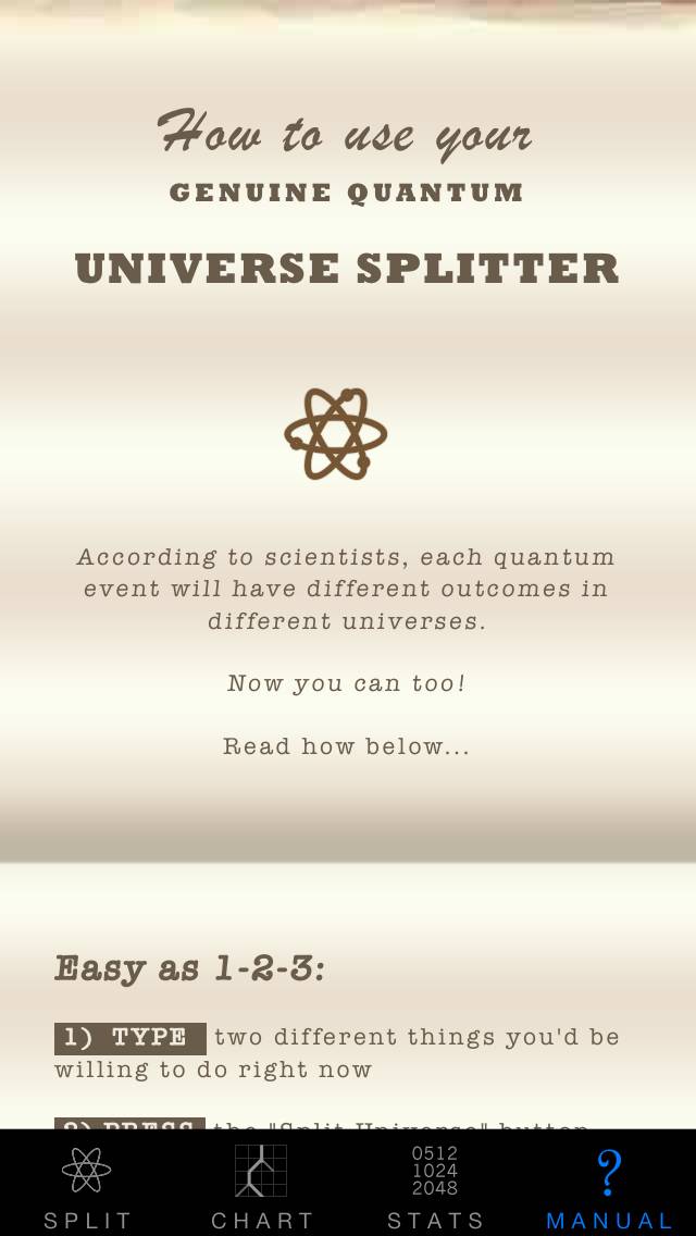 Universe Splitter App skärmdump #4