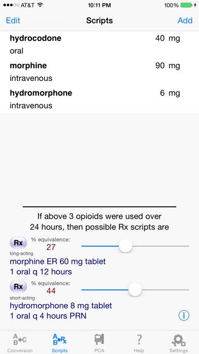 EOpioid™ : Opioids & Opiates Calculator Captura de pantalla de la aplicación #2