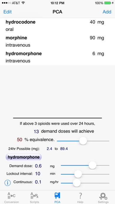 EOpioid™ : Opioids & Opiates Calculator Captura de pantalla de la aplicación #3