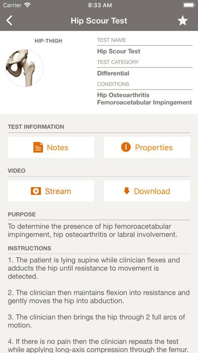 CORE -Clinical Orthopedic Exam Capture d'écran de l'application #4