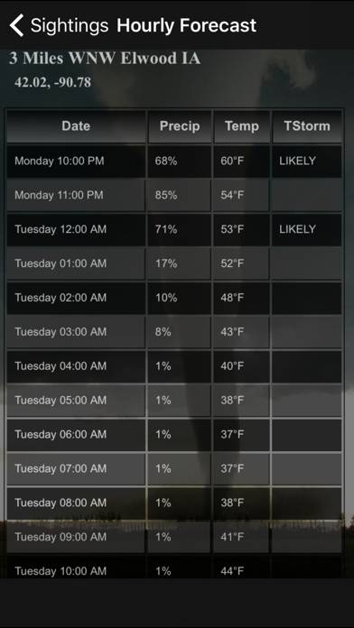 TornadoSpy App screenshot