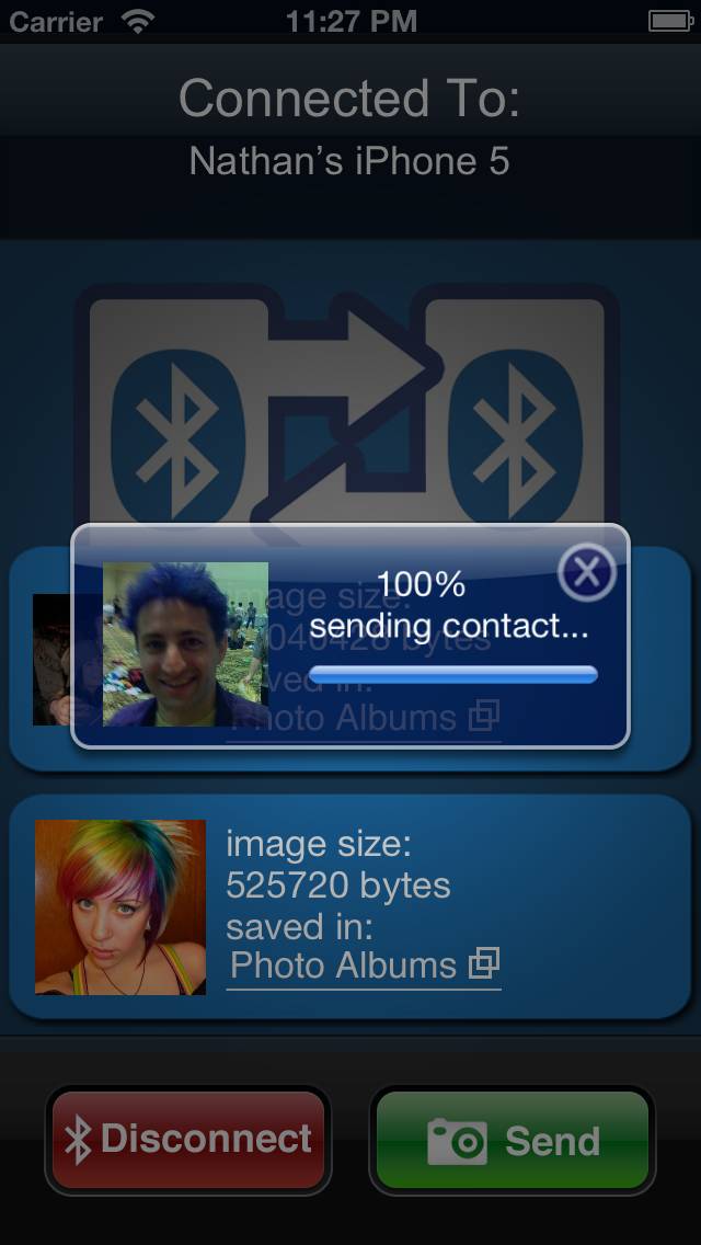 Bluetooth Photo Share Pro Captura de pantalla de la aplicación #2